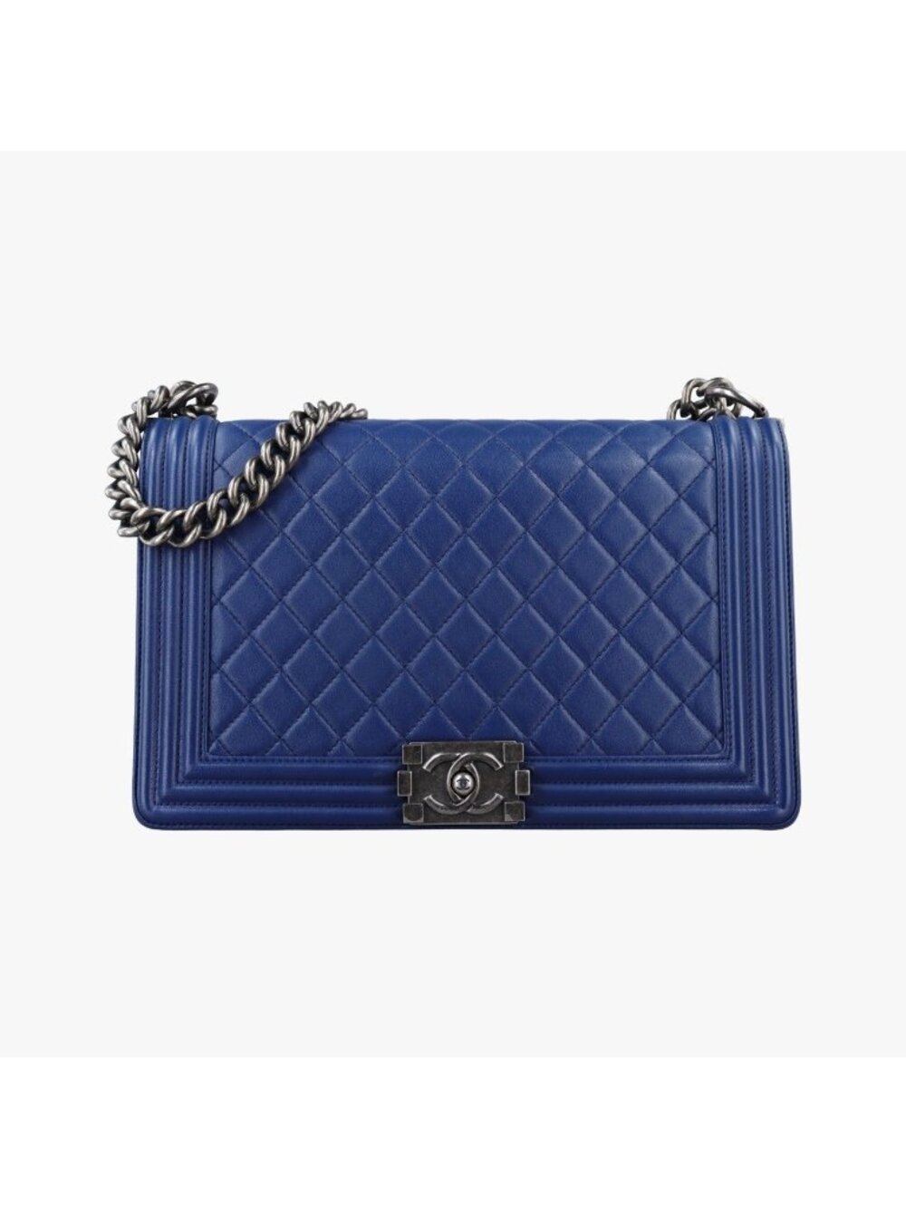 Chanel Boy Blue Leather